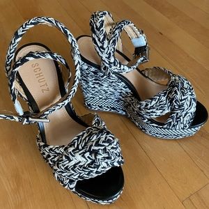 BRAND NEW Schutz designer - wedge shoes, sz 7
